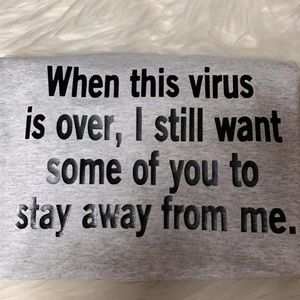 Brand new unisex virus themed T-shirt